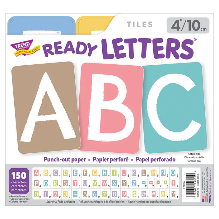 Garden Path Tiles Uppercase (English/Spanish) Ready Letters®