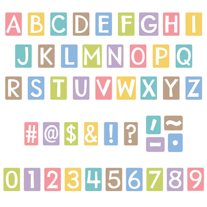 Garden Path Tiles Uppercase (English/Spanish) Ready Letters®