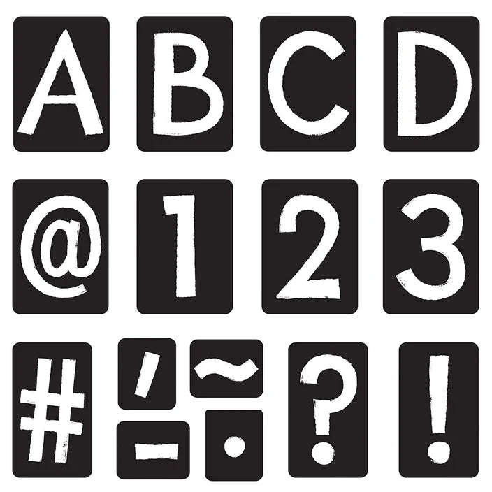 Black Tiles Uppercase (English/Spanish) Ready Letters®