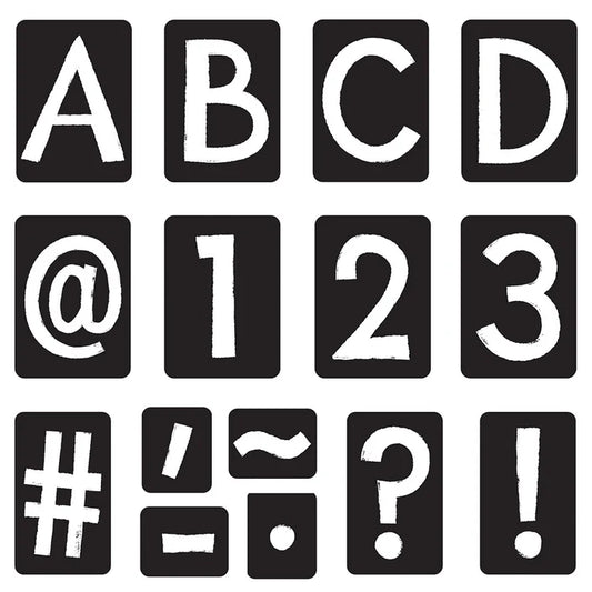Black Tiles Uppercase (English/Spanish) Ready Letters®