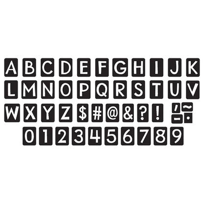 Black Tiles Uppercase (English/Spanish) Ready Letters®