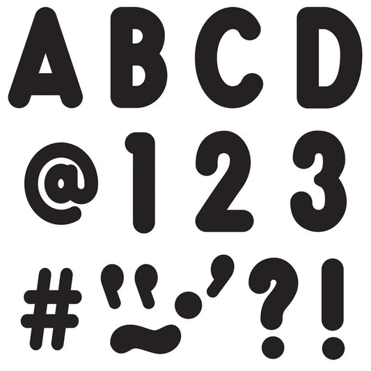 Black Billboard Uppercase (English/Spanish) Ready Letters®