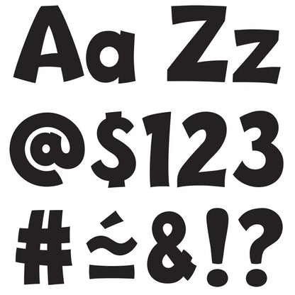 Black Playful Uppercase/Lowercase Combo Pack (English/Spanish) Ready Letters®