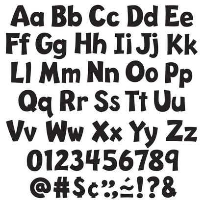 Black Playful Uppercase/Lowercase Combo Pack (English/Spanish) Ready Letters®