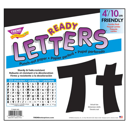 Black Friendly Uppercase/Lowercase Combo Pack (English/Spanish) Ready Letters®