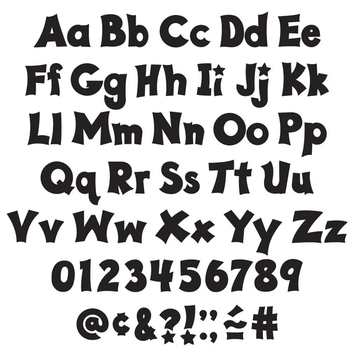 Black Friendly Uppercase/Lowercase Combo Pack (English/Spanish) Ready Letters®