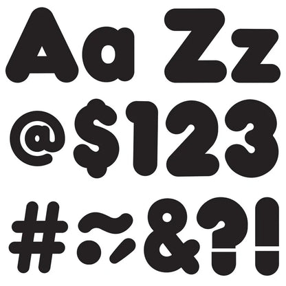 Black Casual Uppercase/Lowercase Combo Pack Ready Letters®
