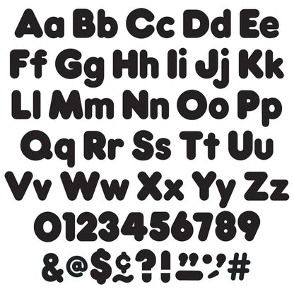 Black Casual Uppercase/Lowercase Combo Pack Ready Letters®