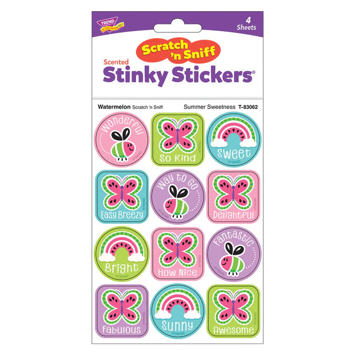 Summer Sweetness, Watermelon scent Scratch 'n Sniff Stinky Stickers®