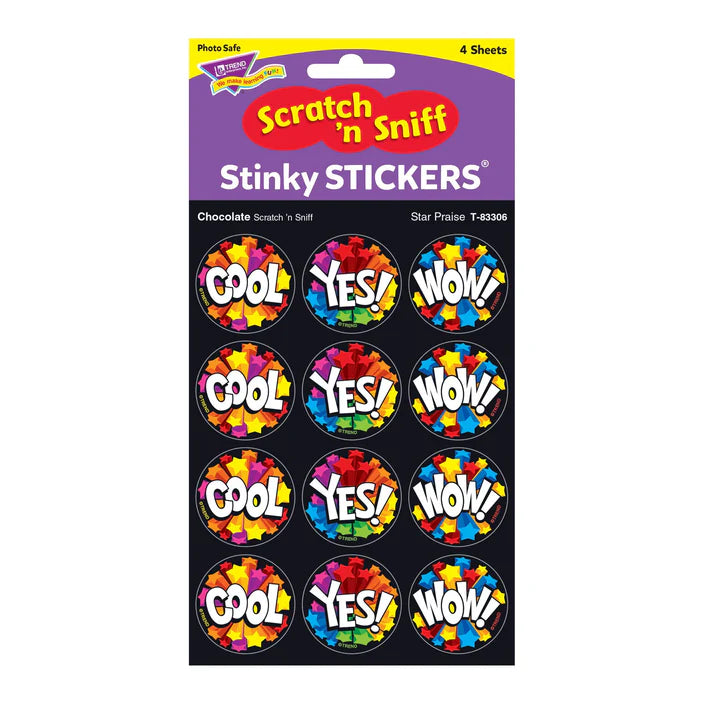 Star Praise, Chocolate scent Scratch 'n Sniff Stinky Stickers®