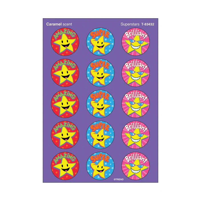 Superstars, Caramel scent Scratch 'n Sniff Stinky Stickers®