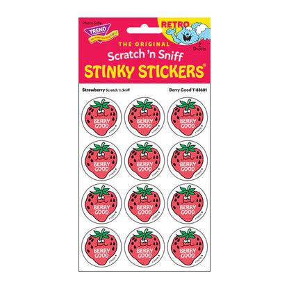 Berry Good, Strawberry scent Retro Scratch 'n Sniff Stinky Stickers®