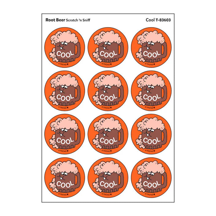 Cool, Root Beer scent Retro Scratch 'n Sniff Stinky Stickers®