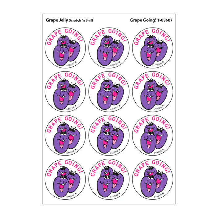 Grape Going!, Grape Jelly scent Retro Scratch 'n Sniff Stinky Stickers®