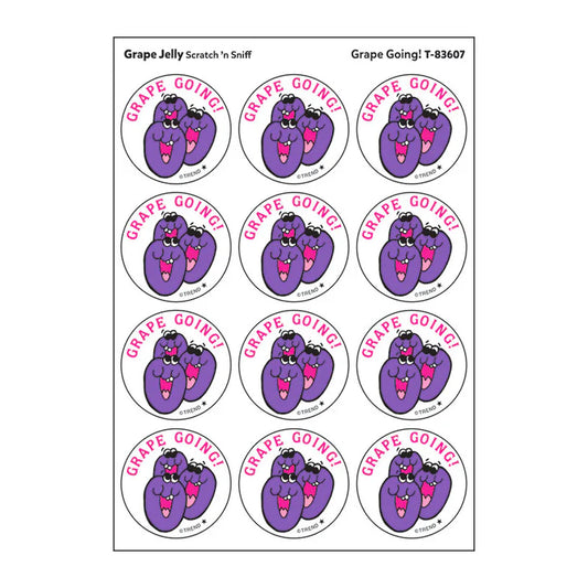 Grape Going!, Grape Jelly scent Retro Scratch 'n Sniff Stinky Stickers®