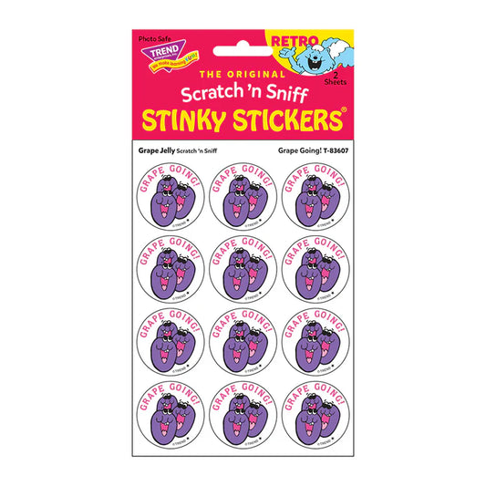 Grape Going!, Grape Jelly scent Retro Scratch 'n Sniff Stinky Stickers®