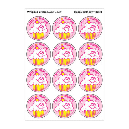 Happy Birthday, Whipped Cream scent Retro Scratch 'n Sniff Stinky Stickers®