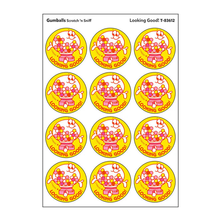 Looking Good!, Gumballs scent Retro Scratch 'n Sniff Stinky Stickers®