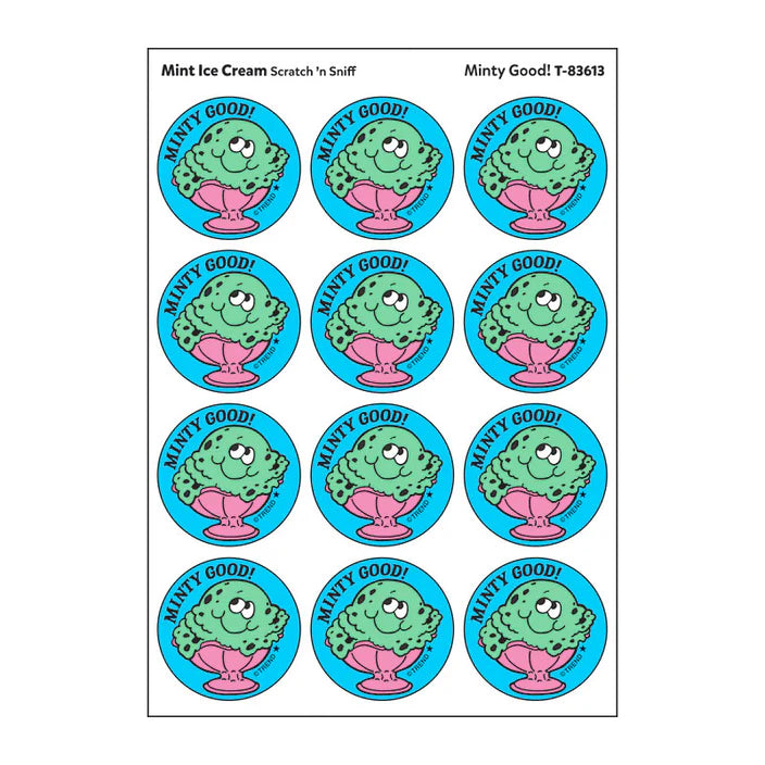 Minty Good!, Mint Ice Cream scent Retro Scratch 'n Sniff Stinky Stickers®