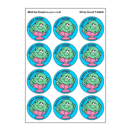 Minty Good!, Mint Ice Cream scent Retro Scratch 'n Sniff Stinky Stickers®