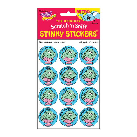 Minty Good!, Mint Ice Cream scent Retro Scratch 'n Sniff Stinky Stickers®