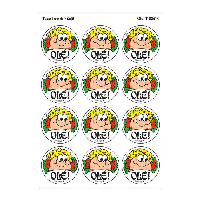 Olé!, Taco scent Retro Scratch 'n Sniff Stinky Stickers®
