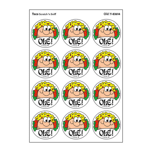 Olé!, Taco scent Retro Scratch 'n Sniff Stinky Stickers®