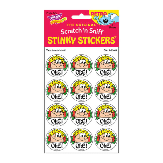 Olé!, Taco scent Retro Scratch 'n Sniff Stinky Stickers®