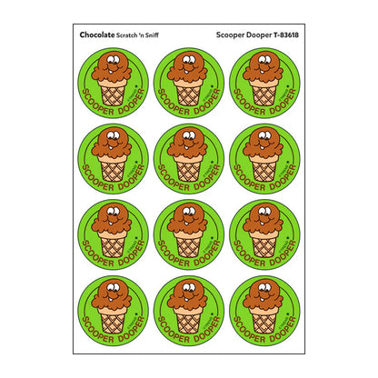 Scooper Dooper, Chocolate scent Retro Scratch 'n Sniff Stinky Stickers®