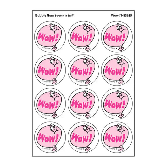 Wow!, Bubble Gum scent Retro Scratch 'n Sniff Stinky Stickers®