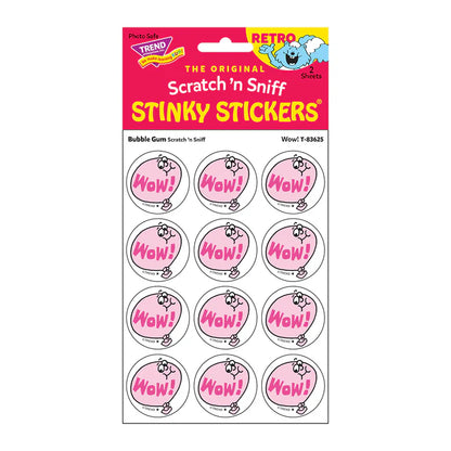 Wow!, Bubble Gum scent Retro Scratch 'n Sniff Stinky Stickers®