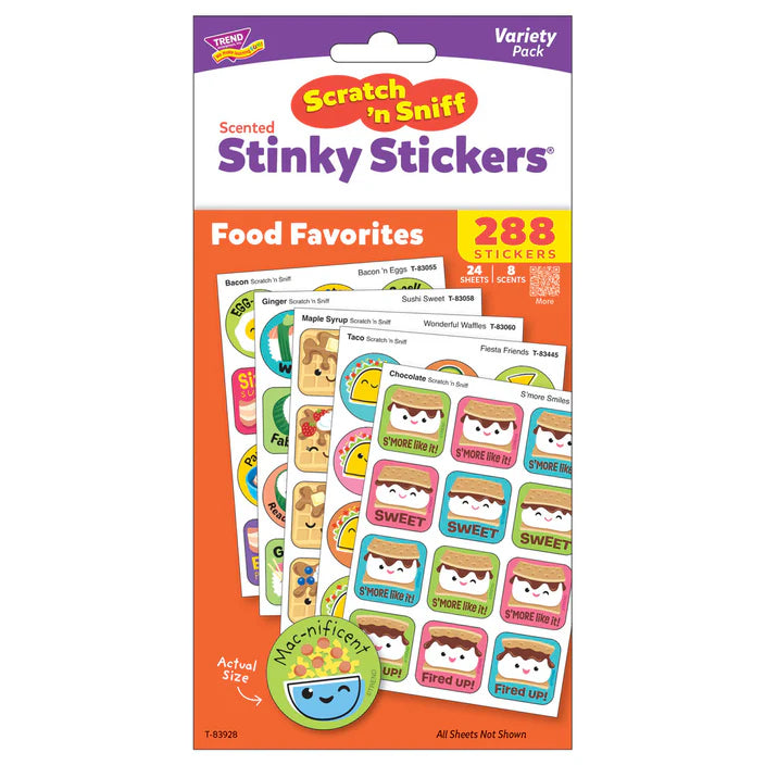 Food Favorites Scratch 'n Sniff Stinky Stickers® Variety Pack