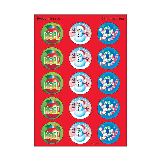 Christmas, Peppermint scent Scratch 'n Sniff Stinky Stickers®