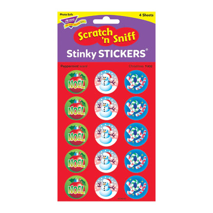 Christmas, Peppermint scent Scratch 'n Sniff Stinky Stickers®