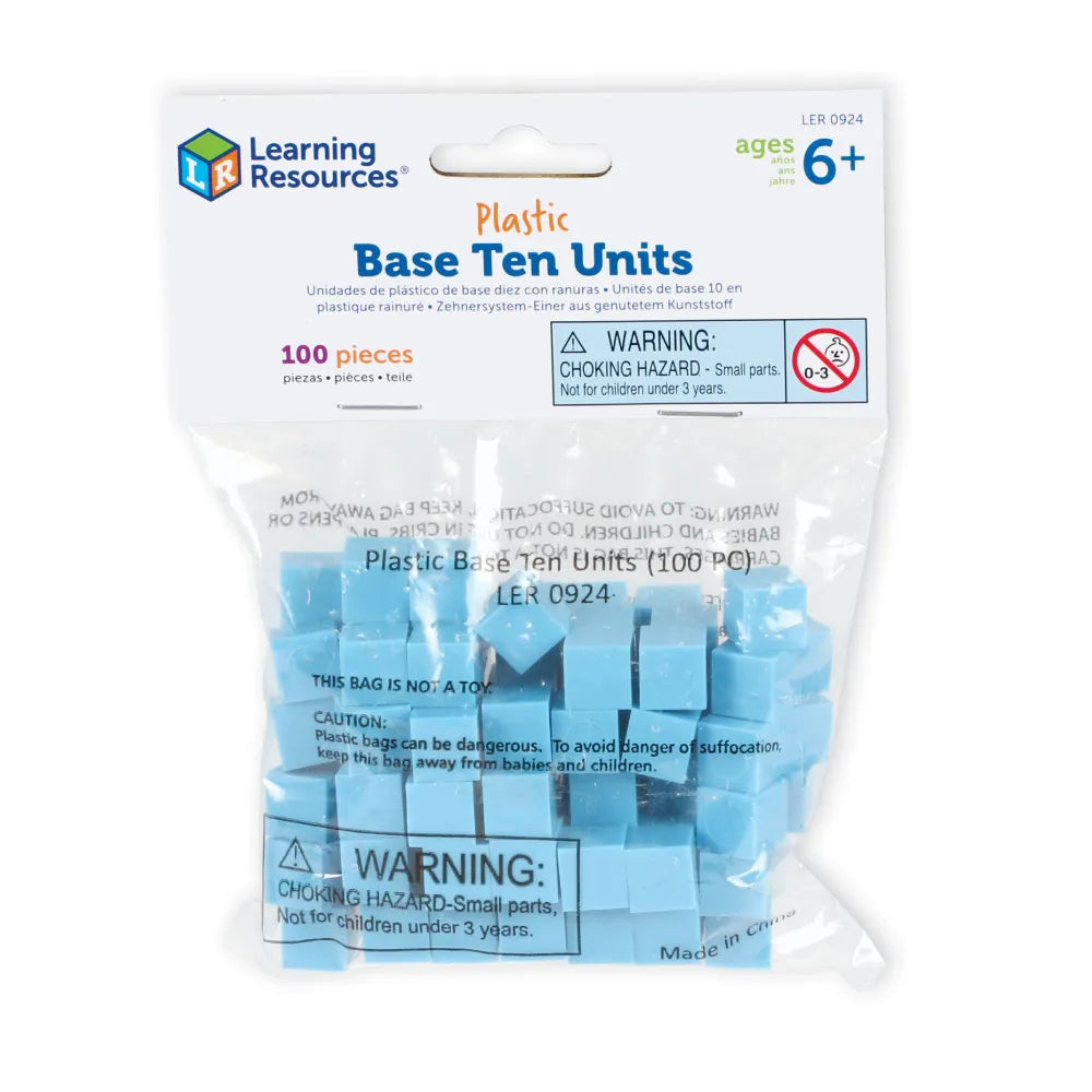 Plastic Base Ten Units, Set of 100