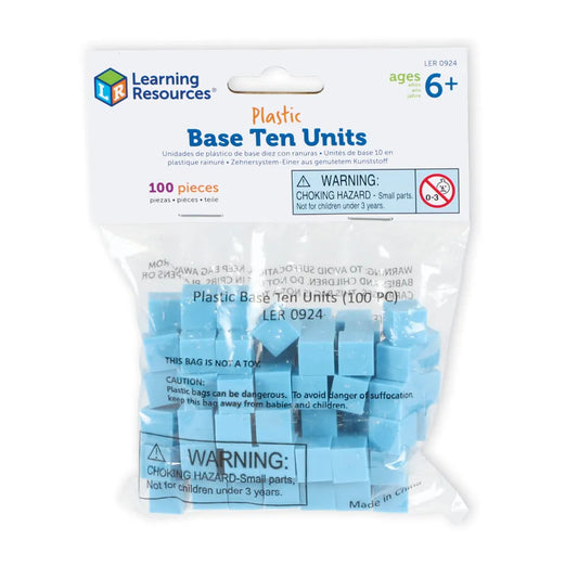 Plastic Base Ten Units, Set of 100