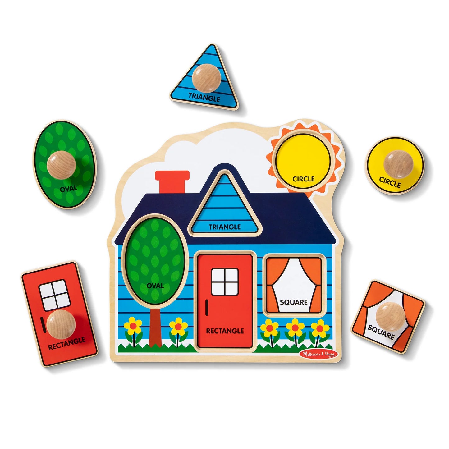 First Shapes Jumbo Peg Puzzle - 5 Pieces