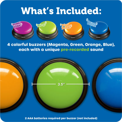 Answer Buzzers, Set of 4