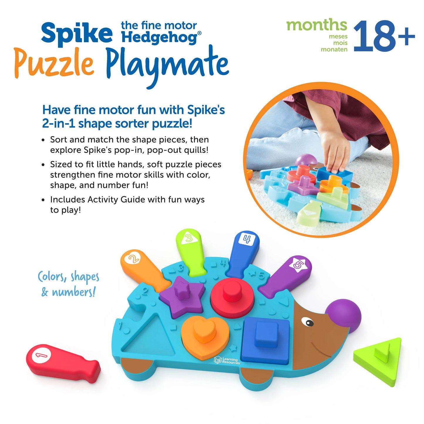 Spike the Fine Motor Hedgehog® Puzzle Playmate