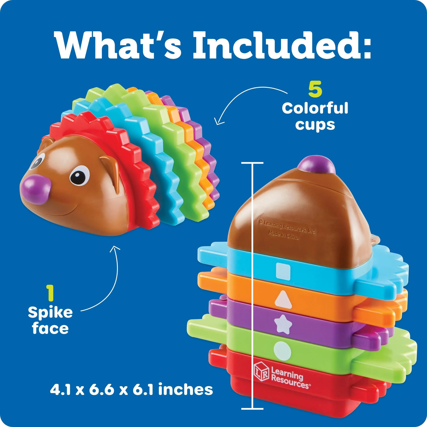 Spike the Fine Motor Hedgehog® Rainbow Stacker