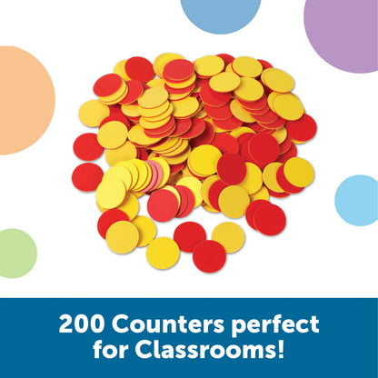 Red & Yellow Counters, Set of 200