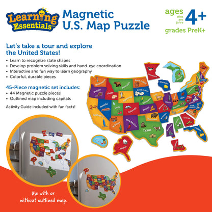 Magnetic U.S. Map Puzzle