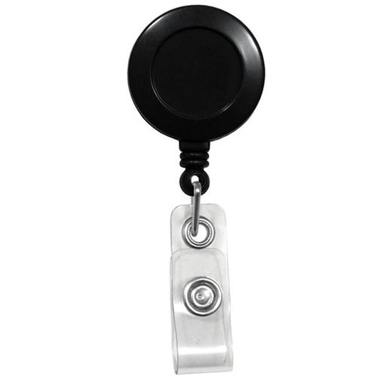 Basic Black Retractable Badge Reel