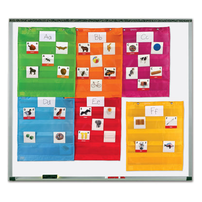 Magnetic Pocket Chart Squares, Set of 6
