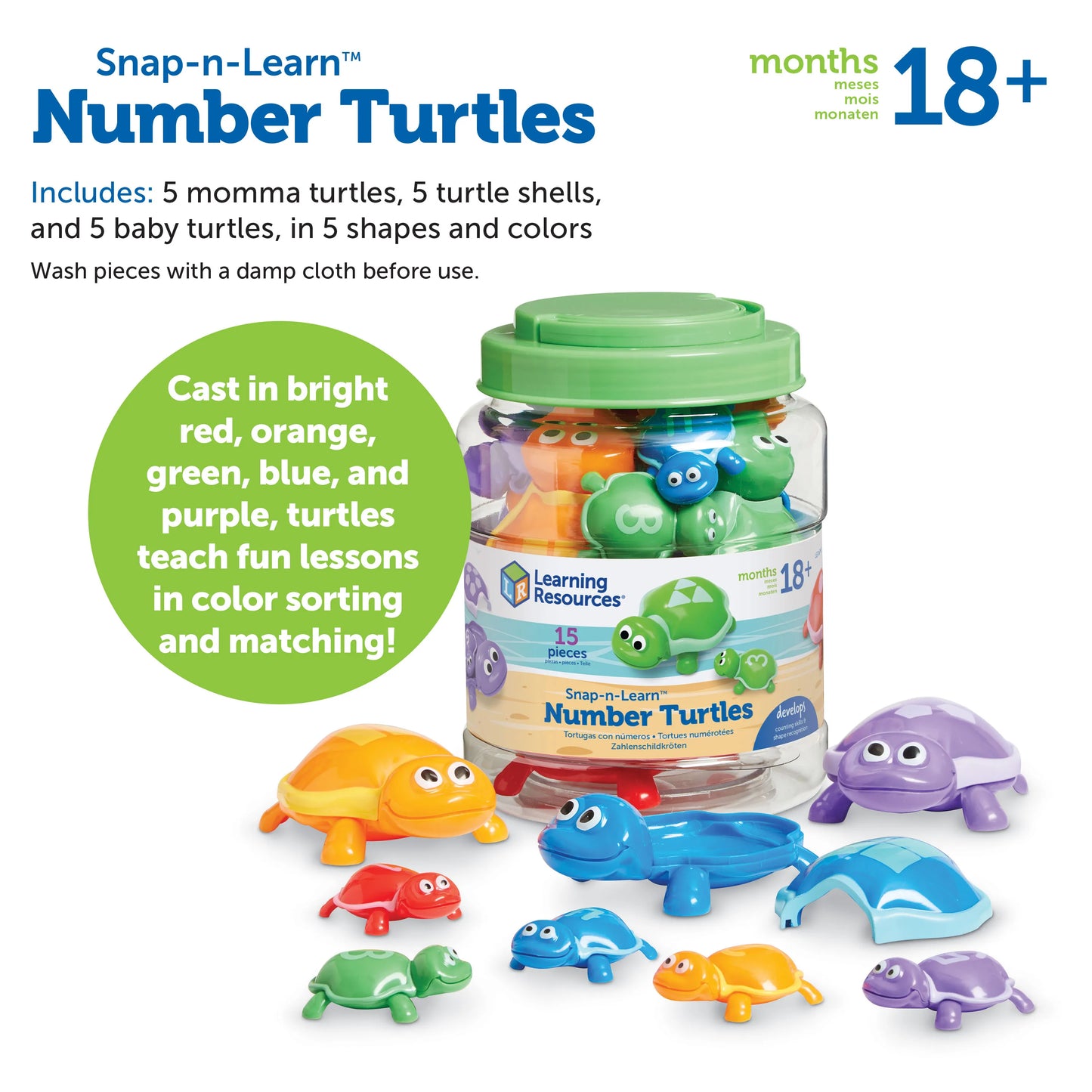 Snap-n-Learn™ Number Turtles