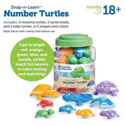 Snap-n-Learn™ Number Turtles