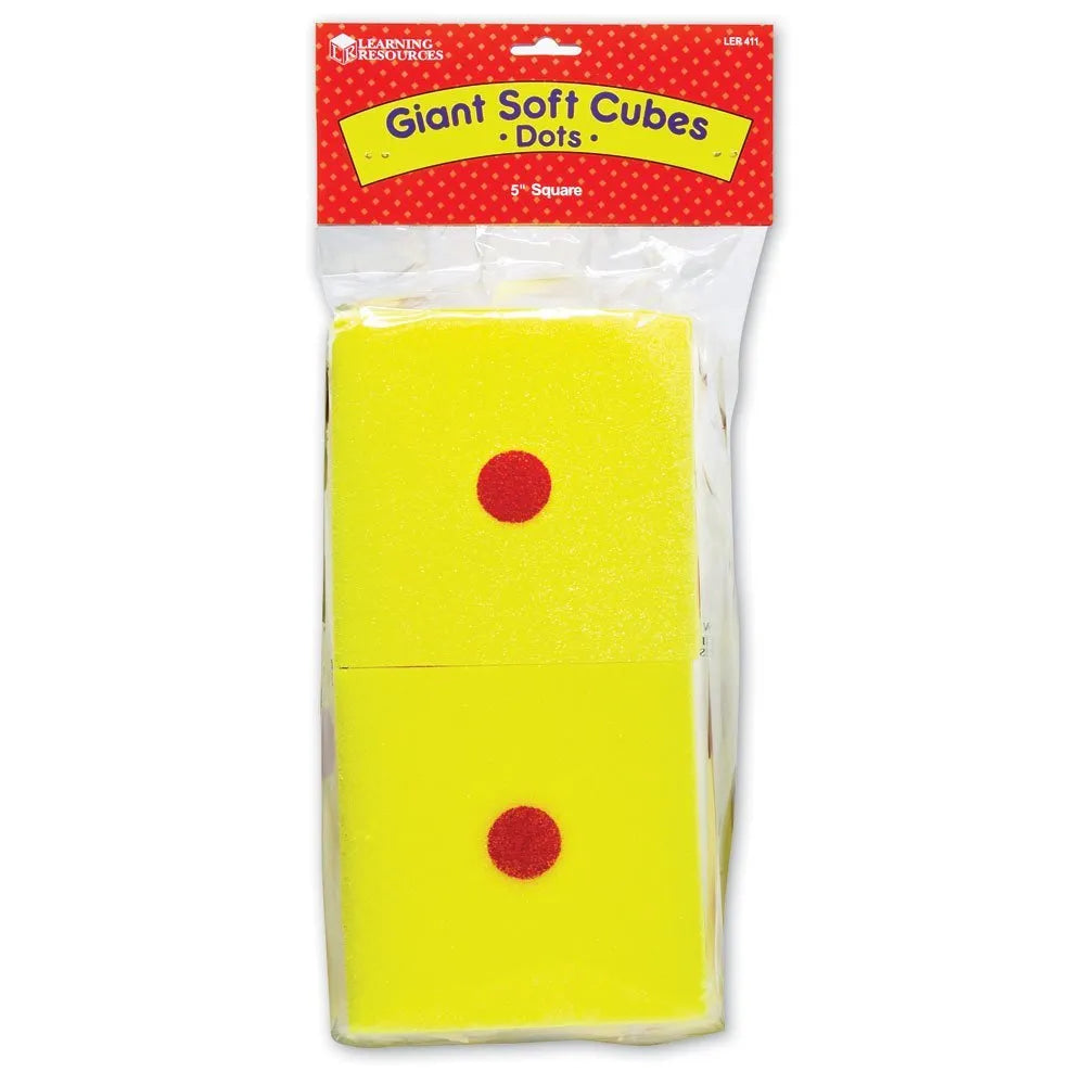 Giant Soft Dot Cubes, Set of 2