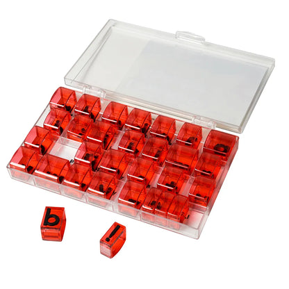 See & Stamp Alphabet Transparent Stamps — Lowercase 5/8"