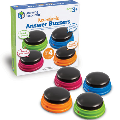 Recordable Answer Buzzers, Set of 4