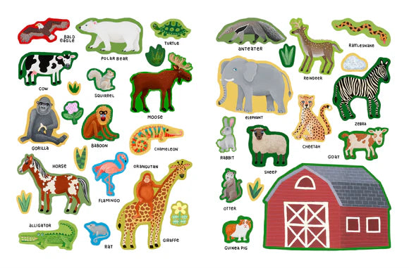 Animals Around the World Kid's Sticker Book